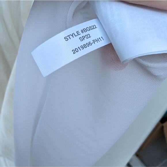 NWT J.Crew Collection BG522 Off-White Featherweight Satin Midi Dress, size 6 - Picture 6 of 10